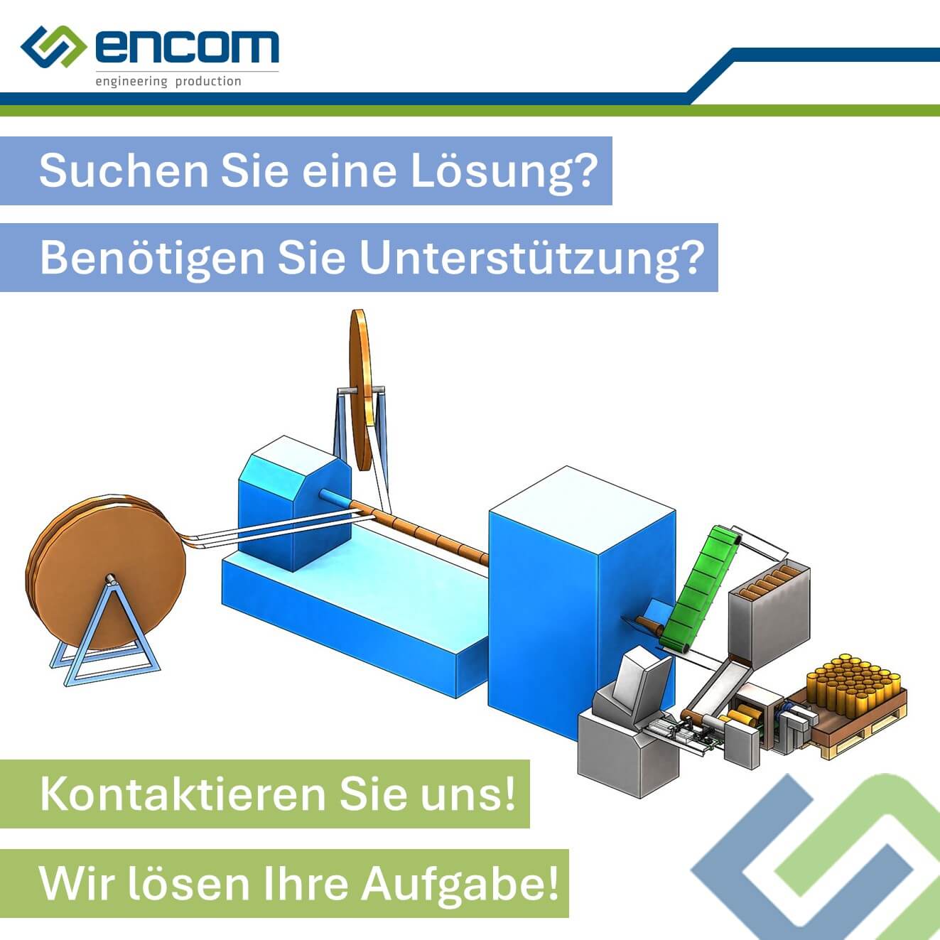 Ein Konzept einer Sondermaschine der encom AG